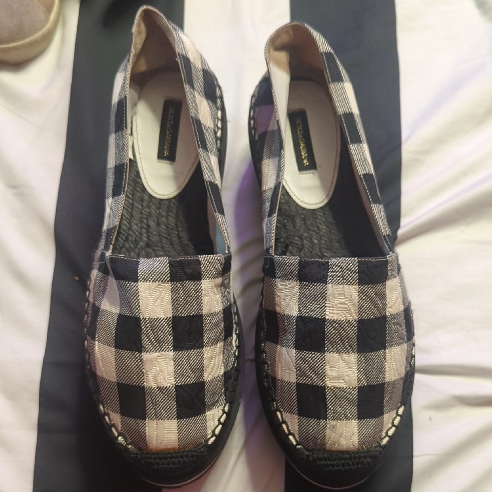 Dolce and Gabbana Plain Print Espadrilles